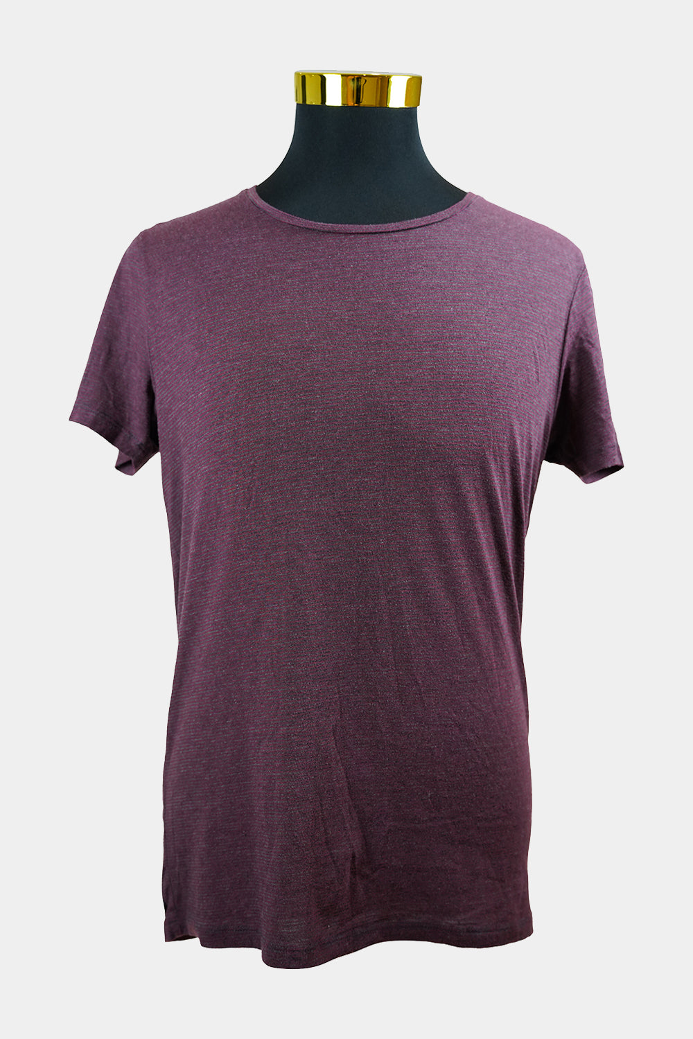 INDUSTRIE Maroon, Grey Striped Tee