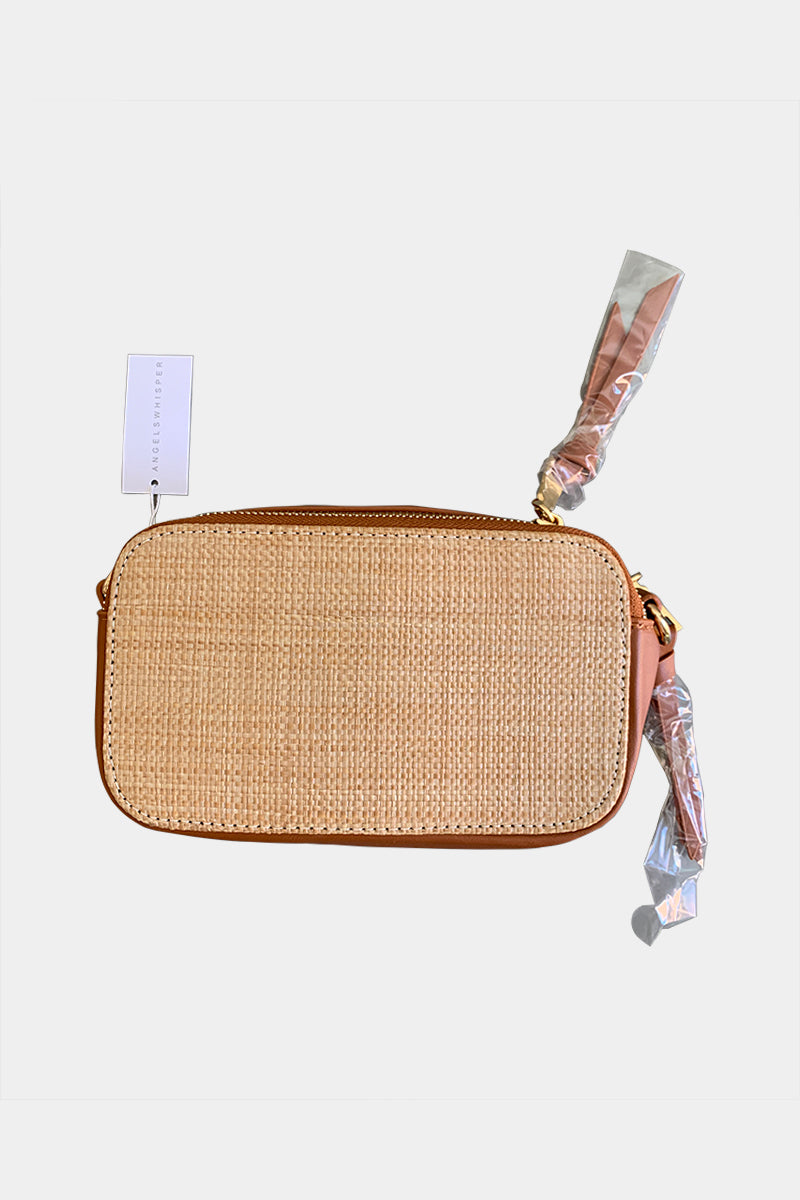 Angels Whisper Tan Clutch Bag