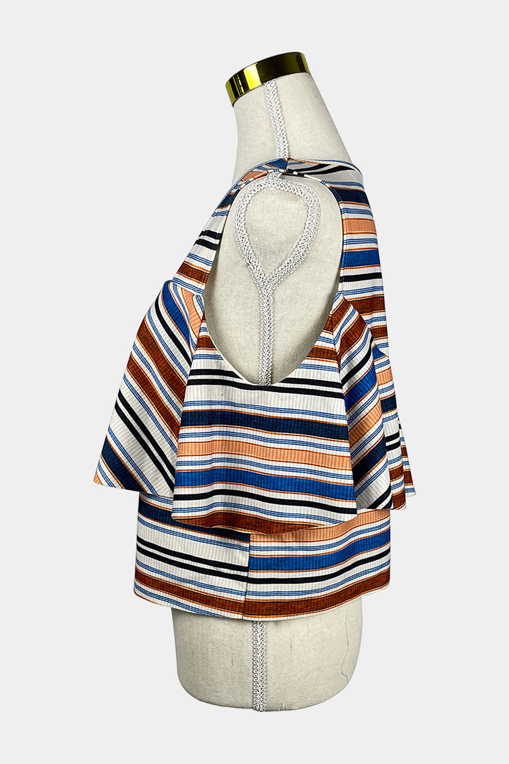 ZARA Multicoloured Stripe Crop Top