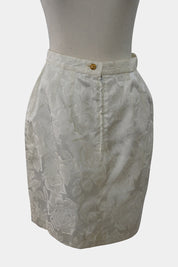 JSK White Floral Skirt