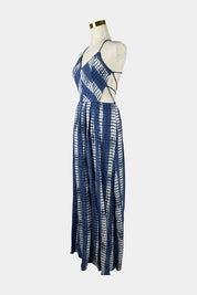 GLASSONS Blue Backless Maxi Dress