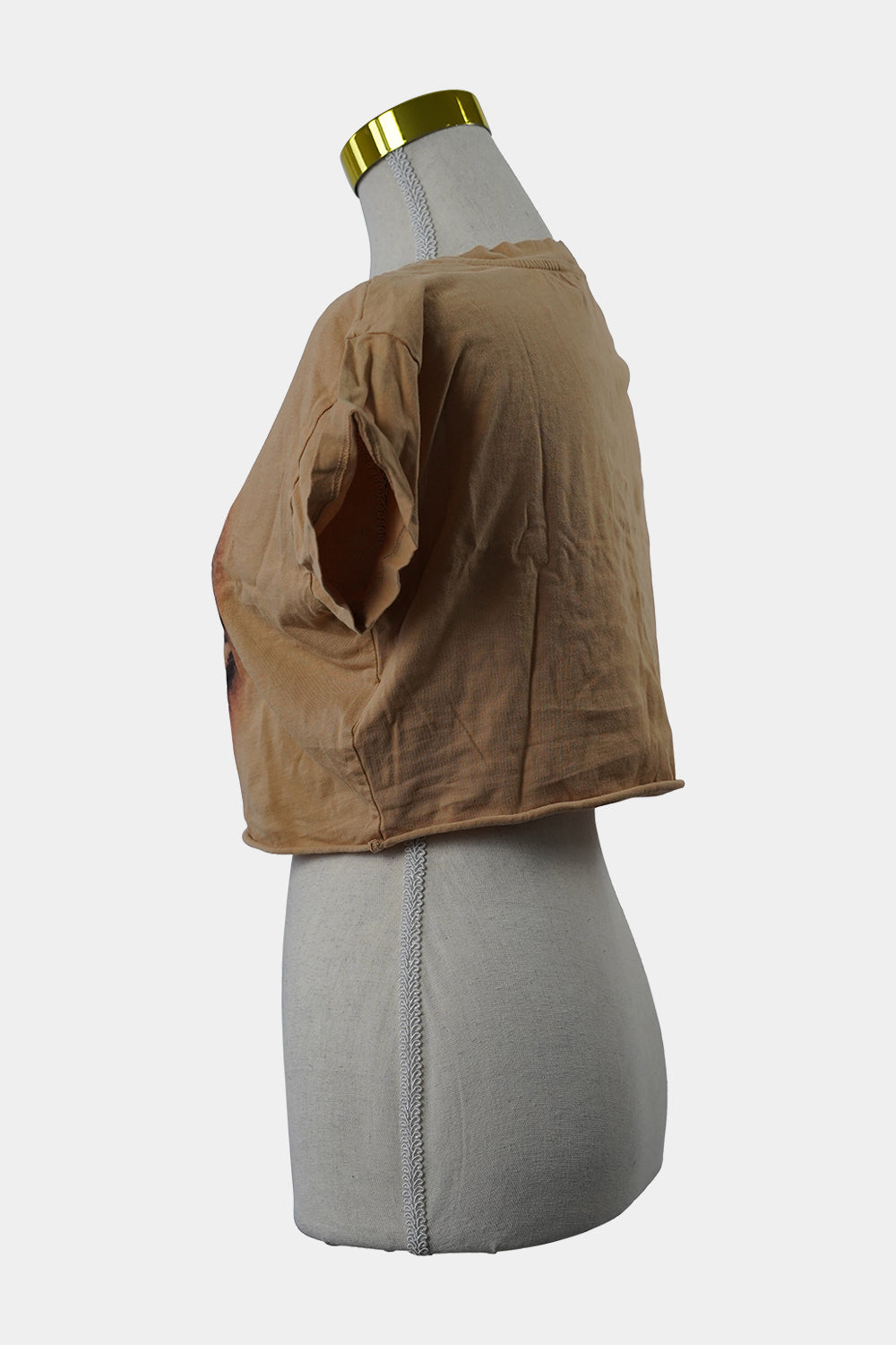 SUPRE Beige Tiger Cropped T-Shirt