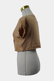 SUPRE Beige Tiger Cropped T-Shirt