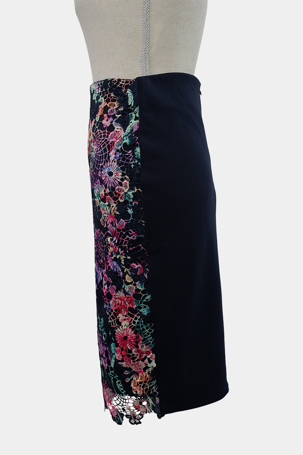 TEMT Navy, Multi Pencil Skirt