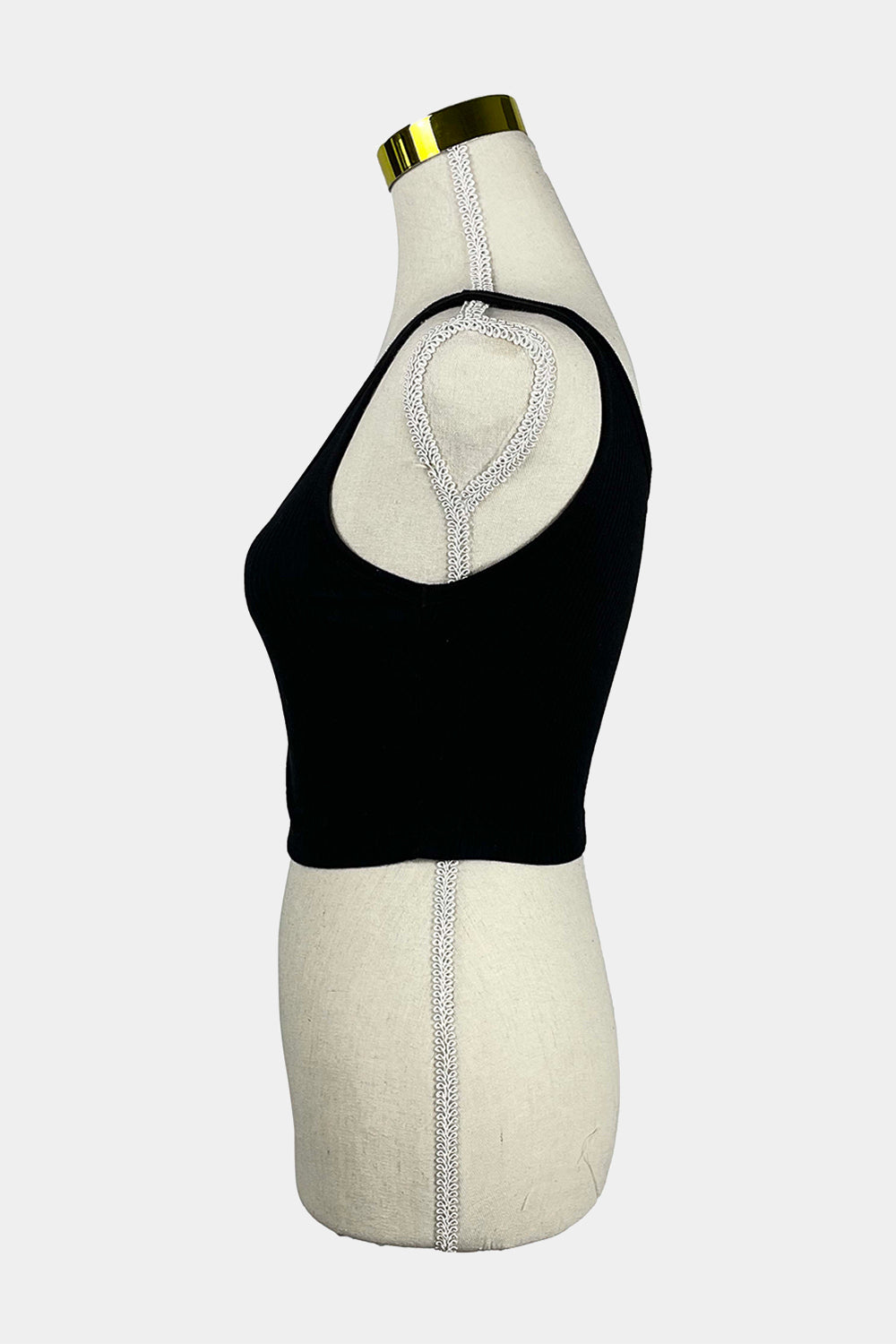 UNIQLO Black Crop Singlet