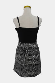 KENJI Black and White Mini Dress