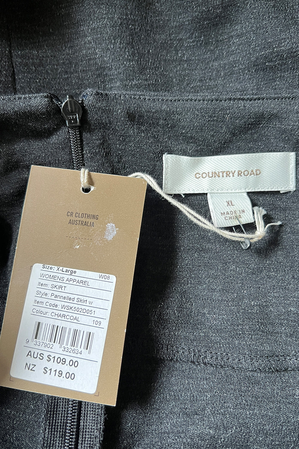 Country Road Charcoal Grey Skirt