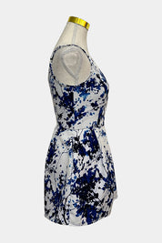 TEMT  White and Blue Romper