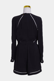 ZIMMEMANN Black Lace Detail Playsuit
