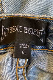 Neon Hart Blue Jeans