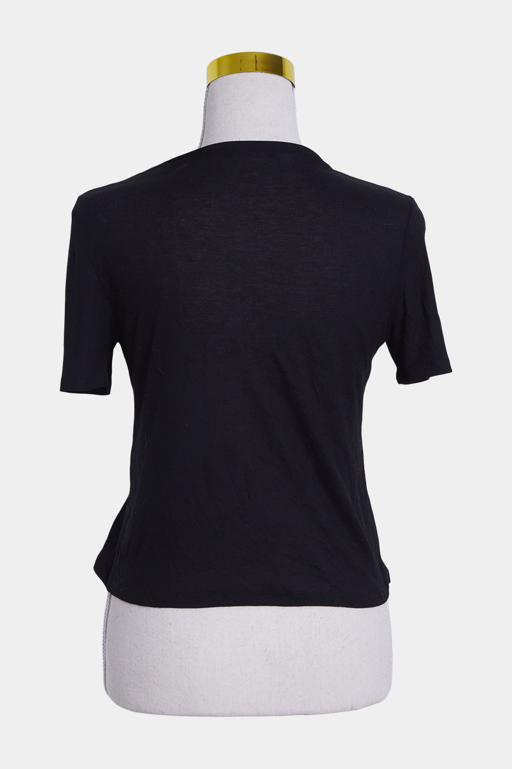 ZARA Black Sheer Fitted T Shirt