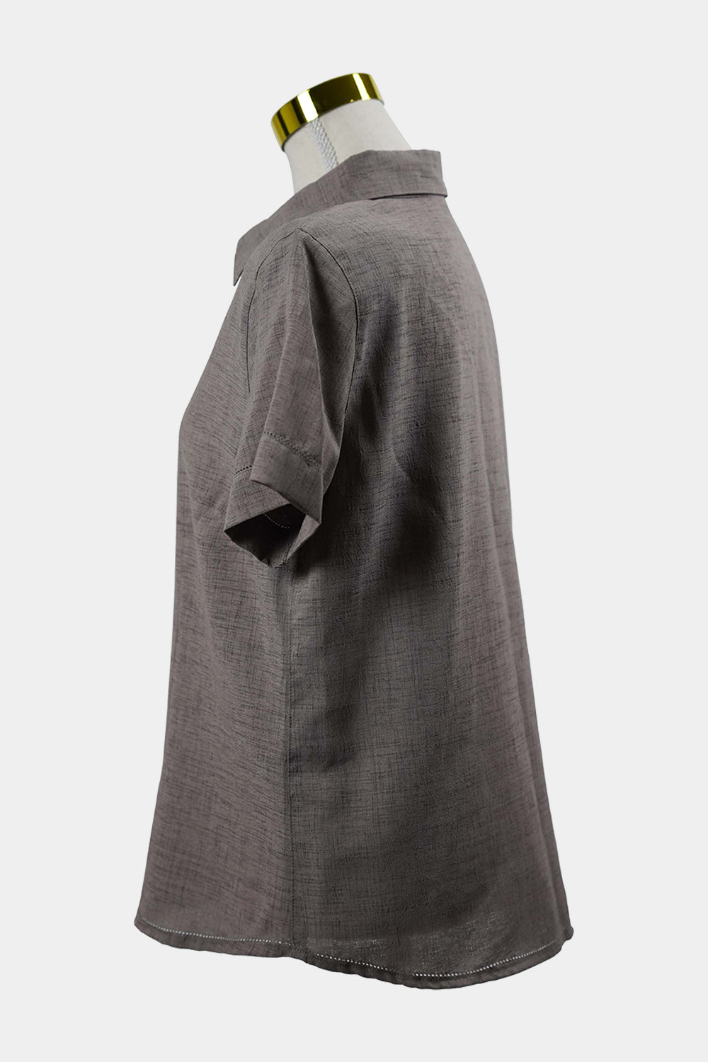 IQ Grey Button Up Vintage T-Shirt