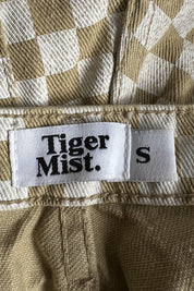 Tiger Mist Mustard and White Pants
