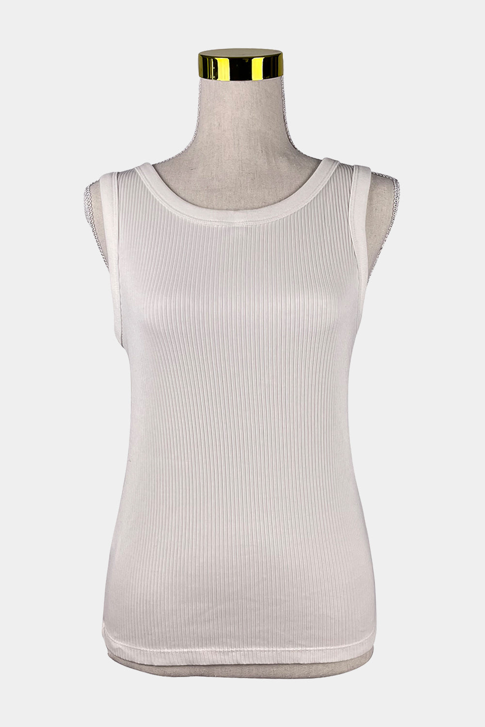 UNIQLO White Knit Singlet