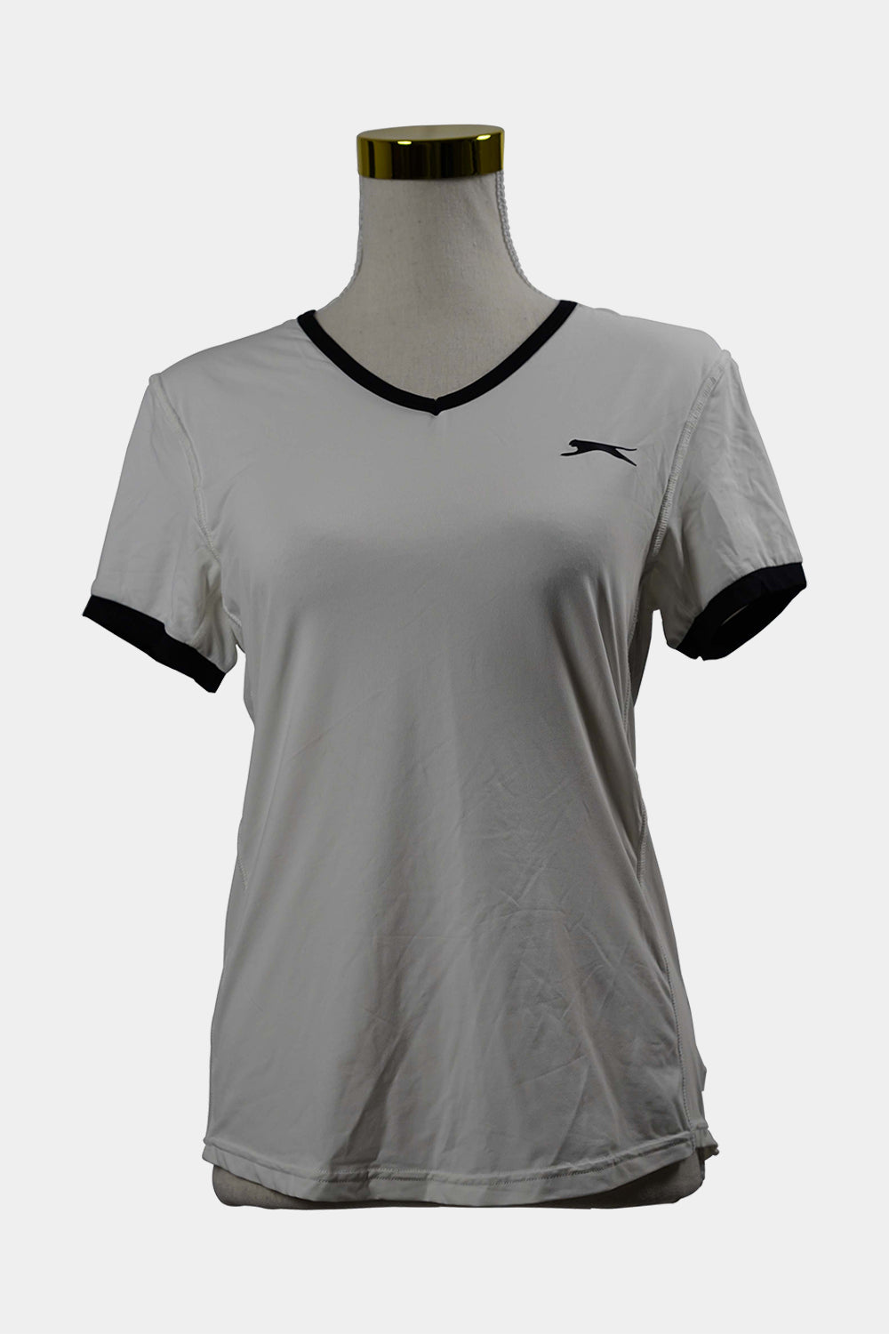 SLAZENGER White V Neck Court Tee