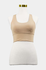 Elite Eleven Mustard Strappy Racer Back Sports Crop