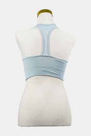 Elite Eleven Blue Ribbed Sports Crop