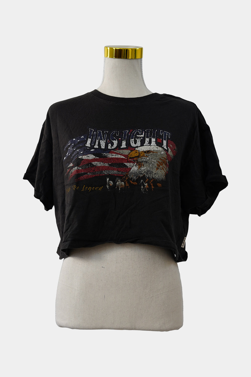 INSIGHT Black Eagle Cropped Boxy T-Shirt