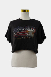 INSIGHT Black Eagle Cropped Boxy T-Shirt