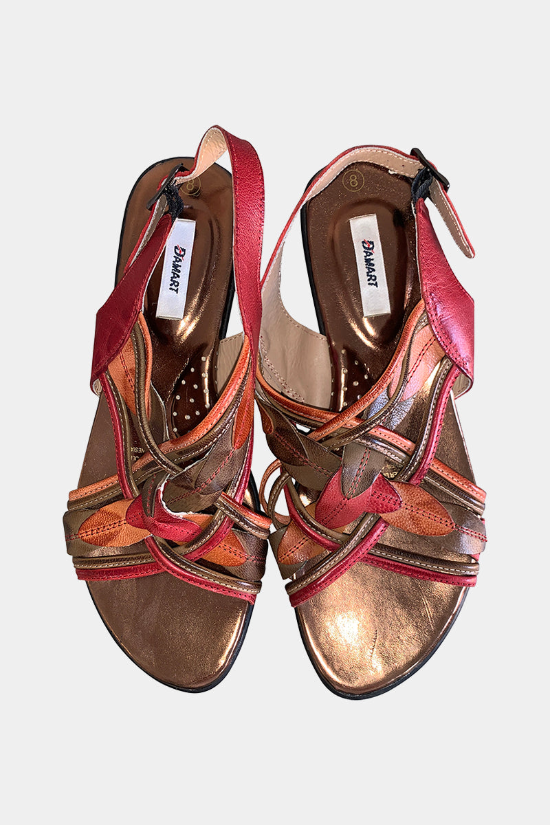 DAMART Red Sandals