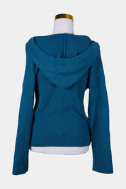 Country Road Teal Green Knit Hooded Sweater