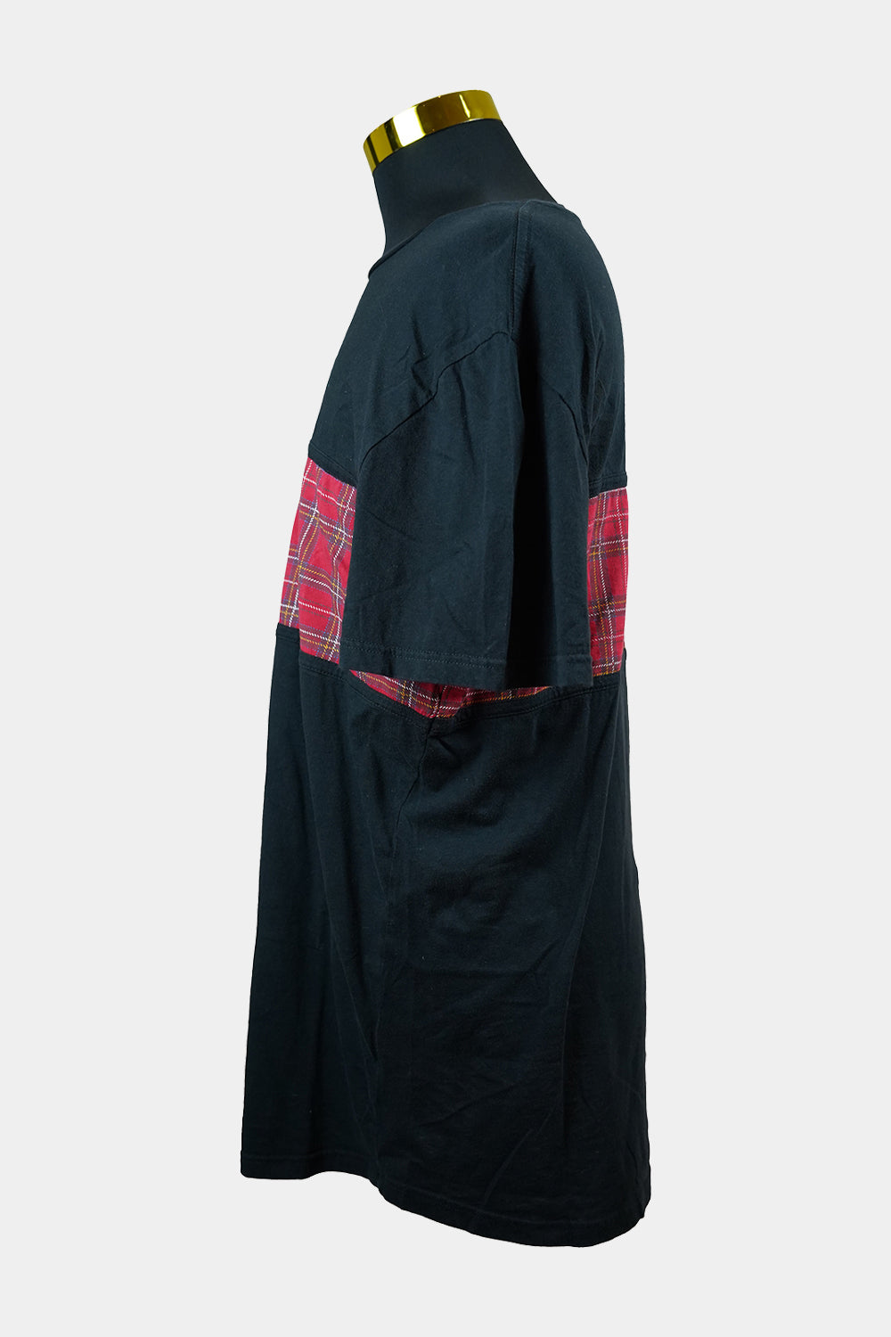 Nana Judy Black, Red Tee with Tartin Print