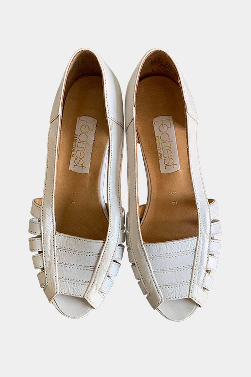 FOOTREST White Sandals