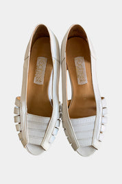 FOOTREST White Sandals