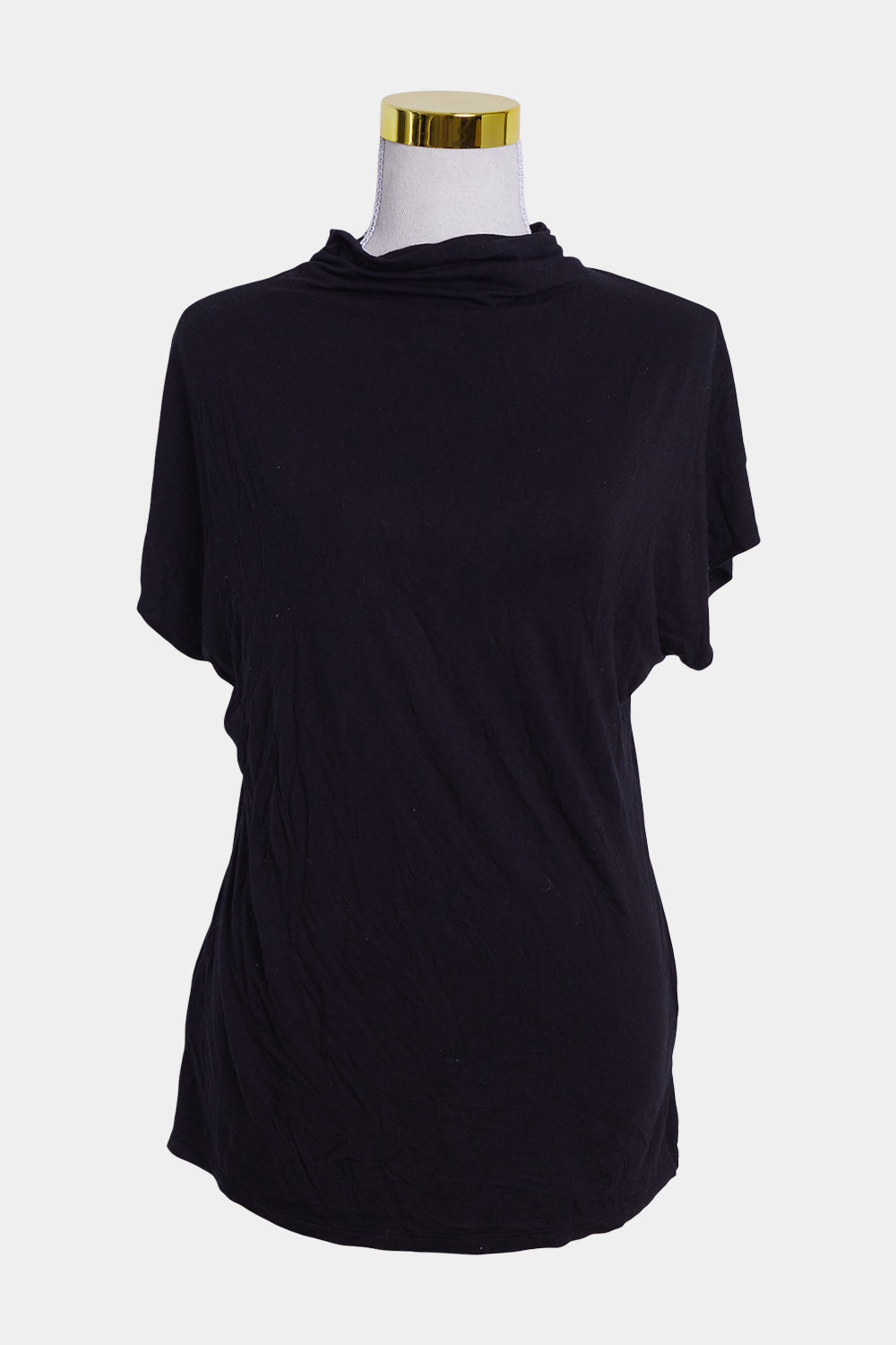 SEED Black Mock Neck Tank Top