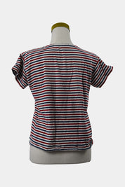 Silent Theory Navy, Red, White Striped T-Shirt