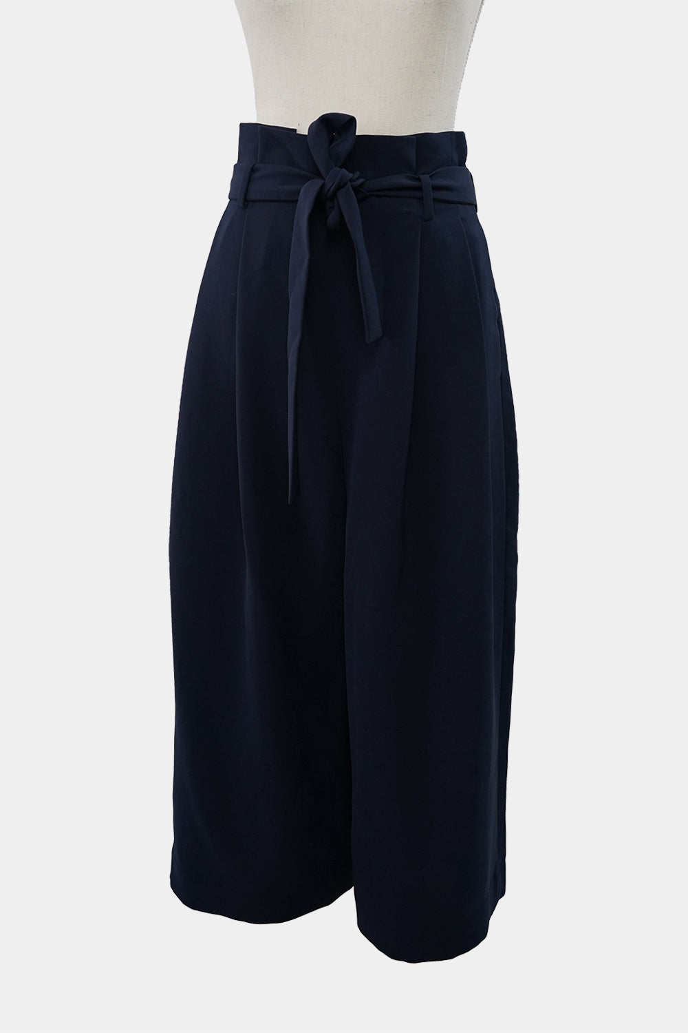 COS Navy Pleated Culottes