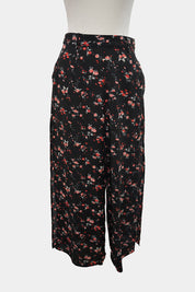 TEMT Black Floral Maxi Skirt
