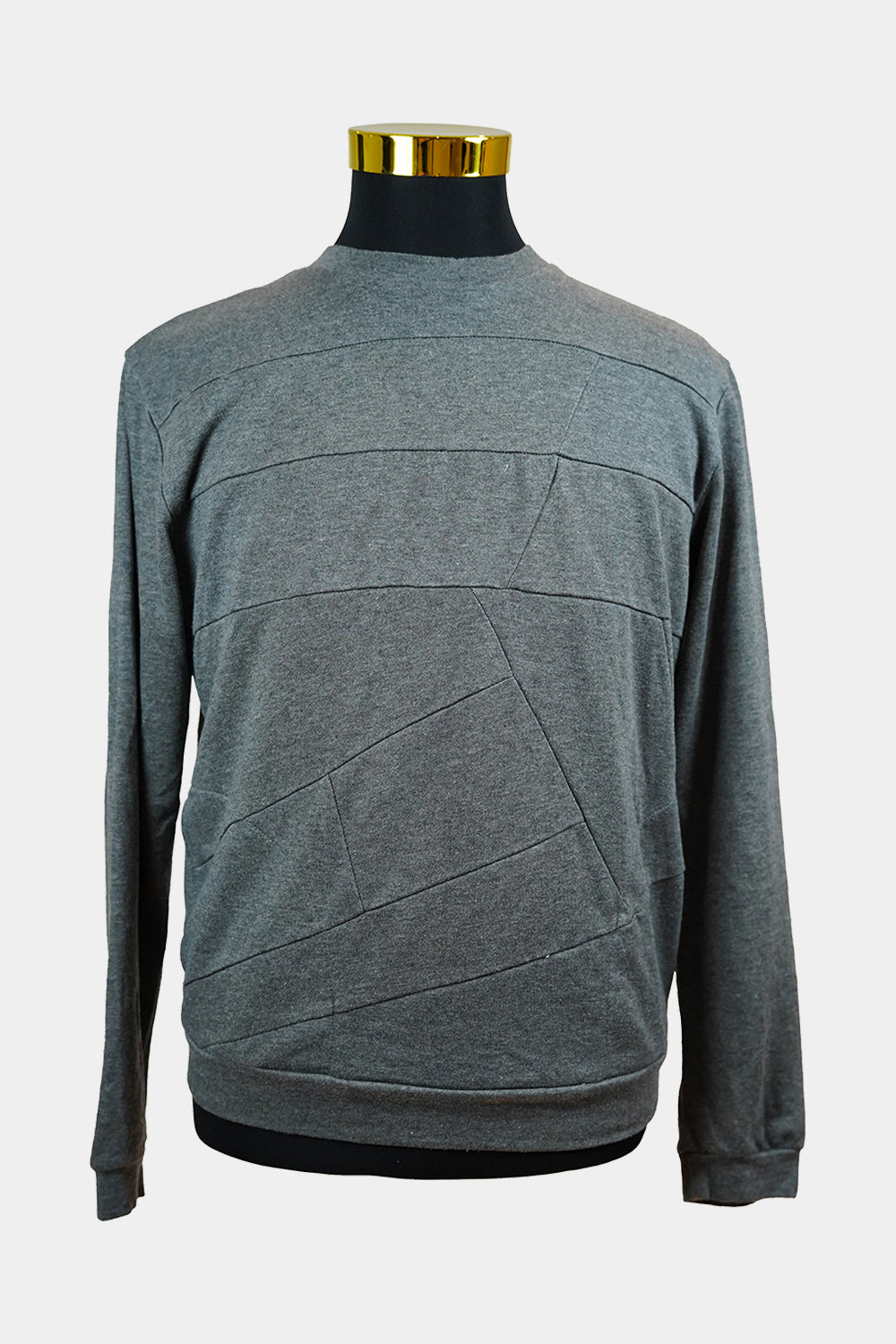 ANTIPODIUM Grey Crew Neck Jumper