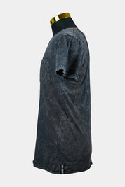 Nena & Paesadena Dark Grey Acid Wash Tee