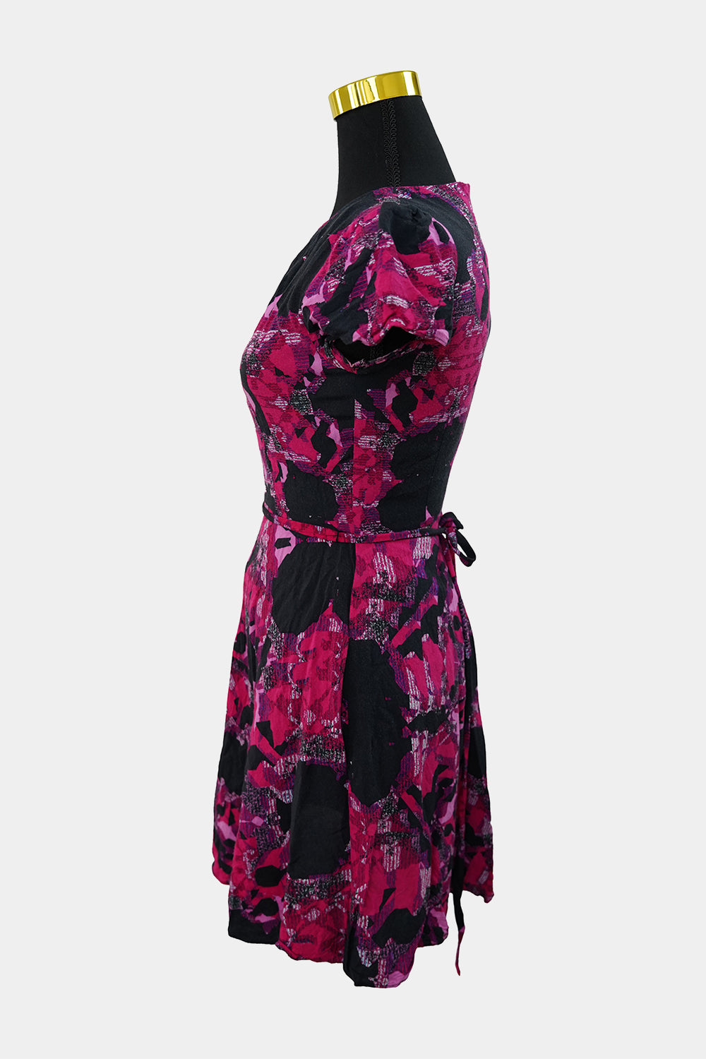 MARCS Black Pink Patterned Mini Dress