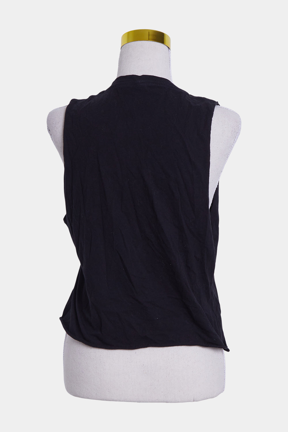 Australian Stitch Black Sleeveless Tank