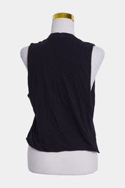 Australian Stitch Black Sleeveless Tank