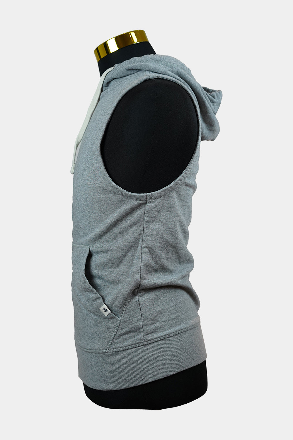 Jack & Jones Corp.of Dk Grey Zip Up Hooded Vest
