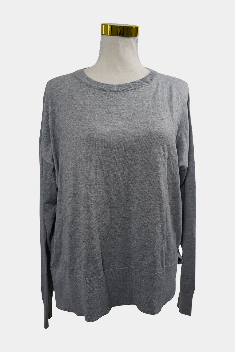 Atmos & Here Grey Light Knit Sweater
