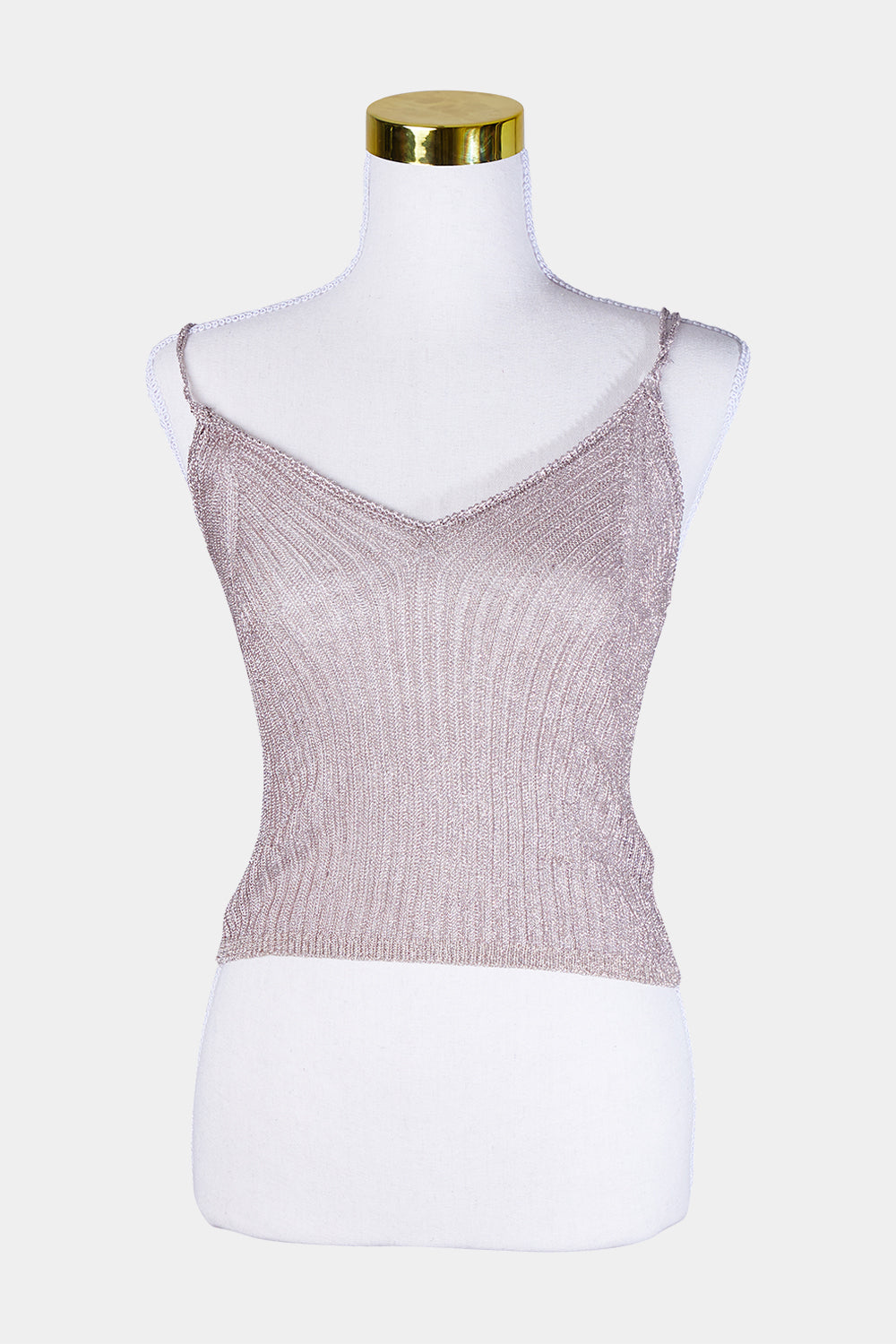 Topshop Pink Sparkle Mesh Singlet