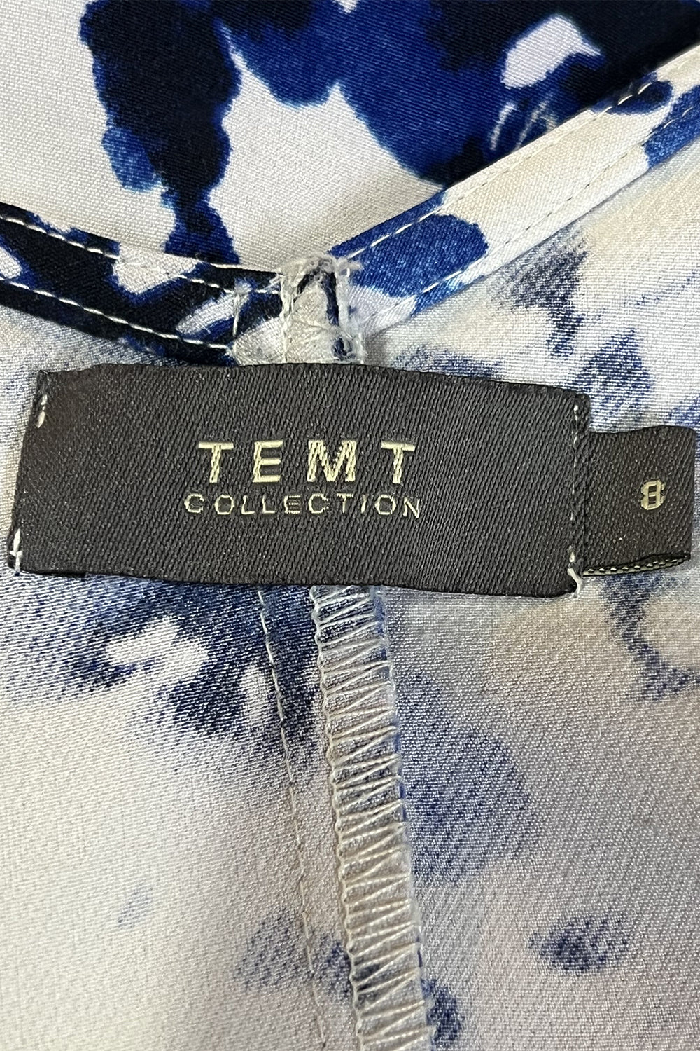 TEMT  White and Blue Romper