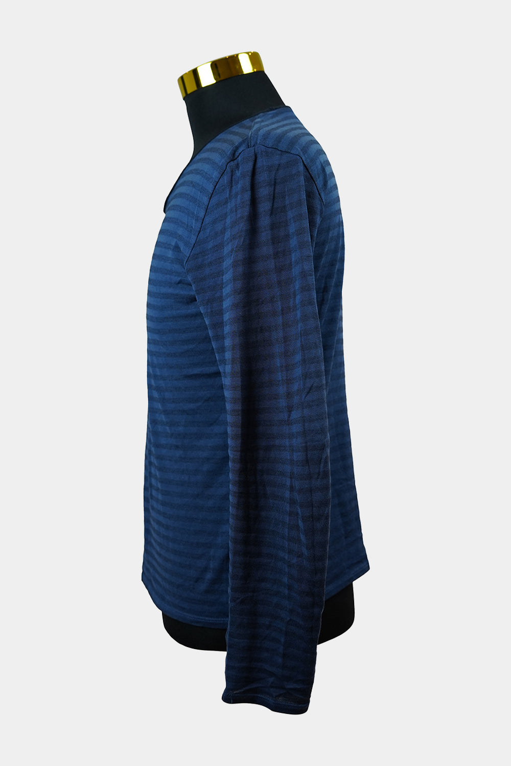 Hugo Boss Blue Striped Long Sleeve Tee
