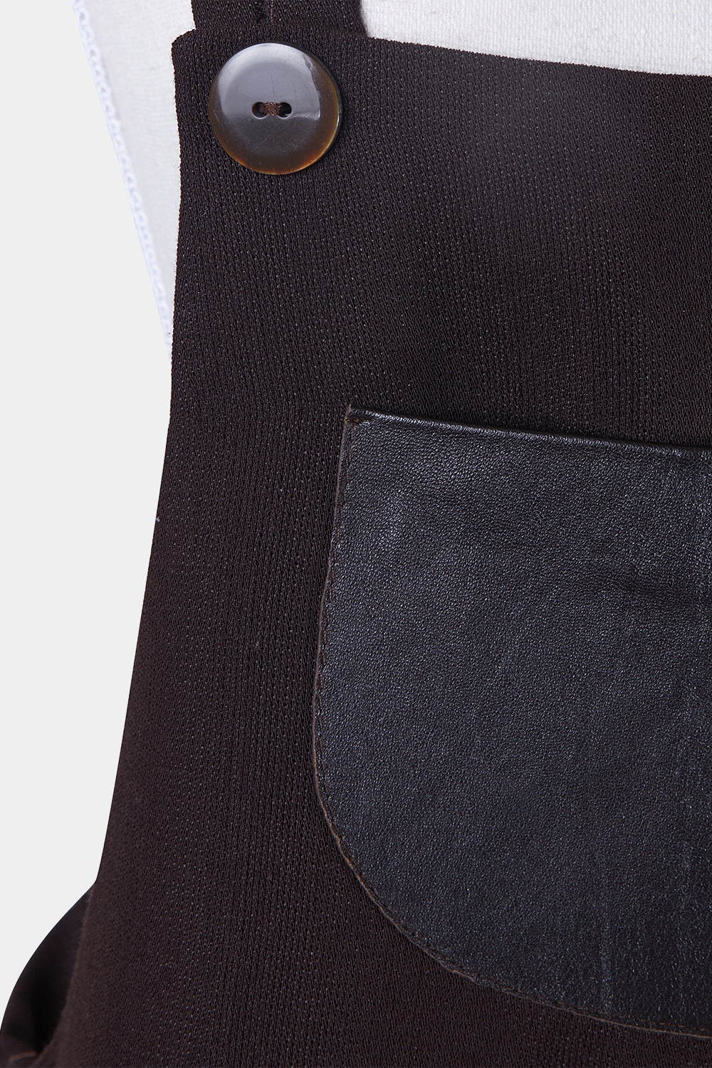 TERI Chocolate Brown Pinafore Dress