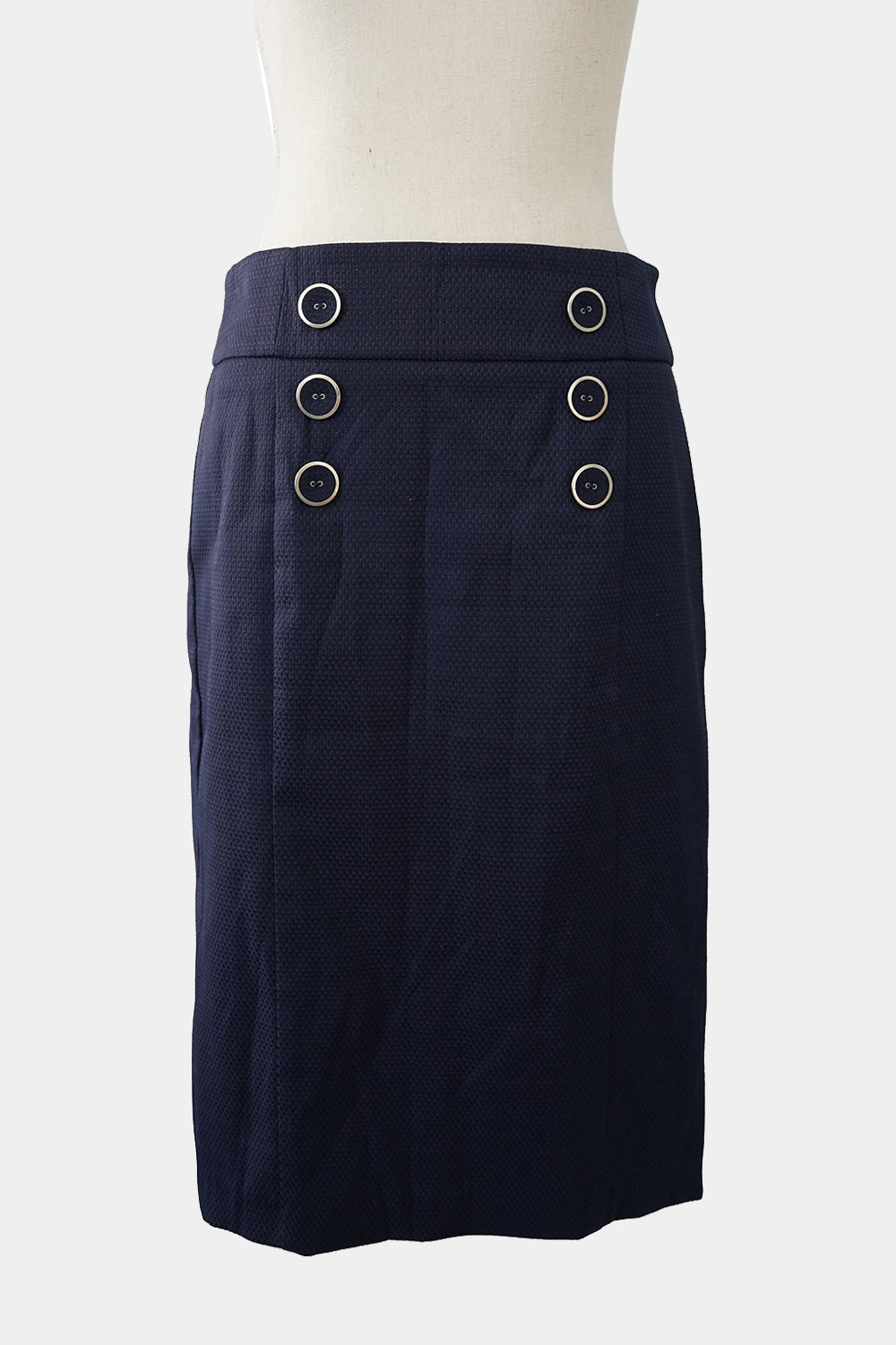 REVIEW Navy Pencil Skirt