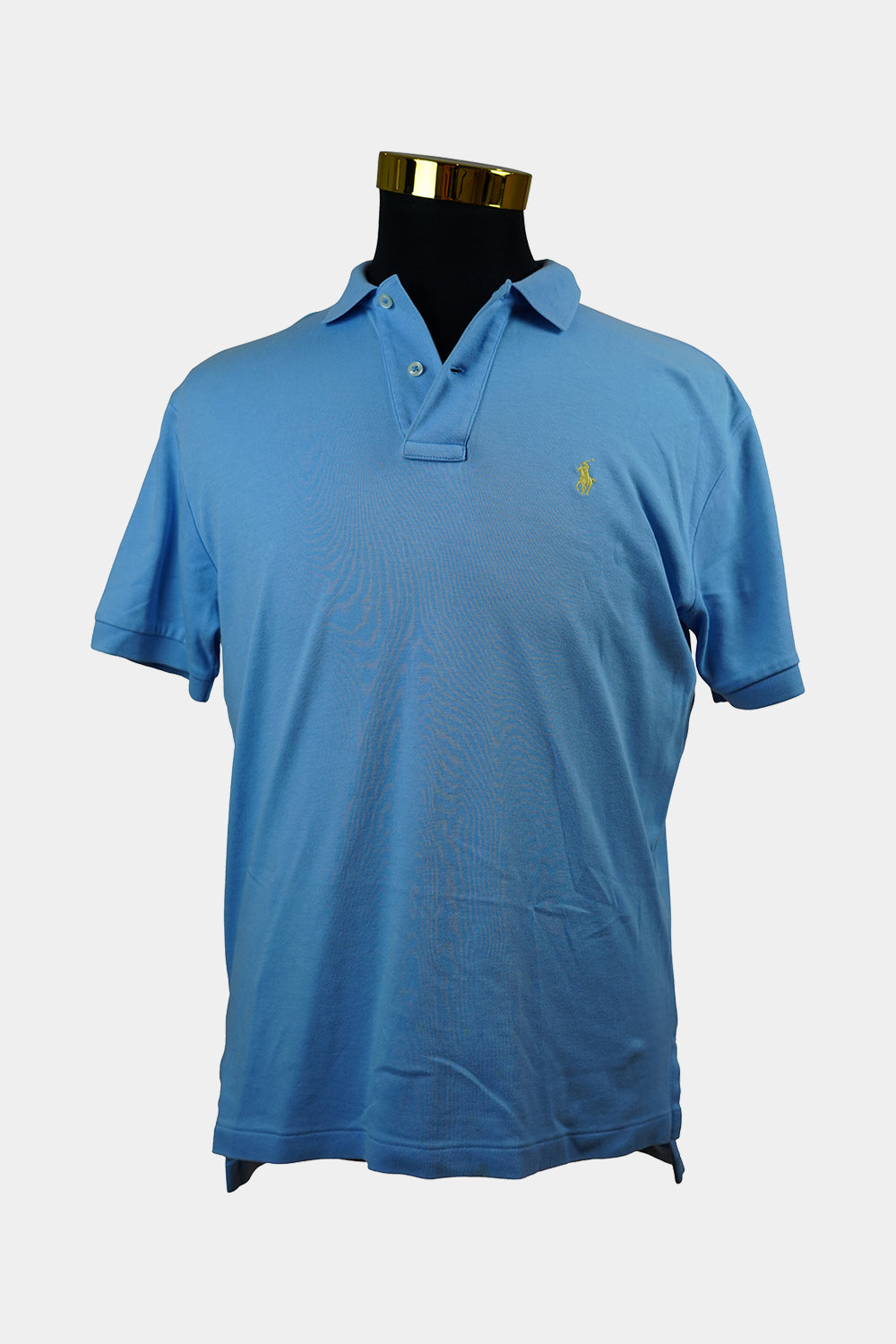 Tommy Hilfiger Blue Polo with Yellow Crest