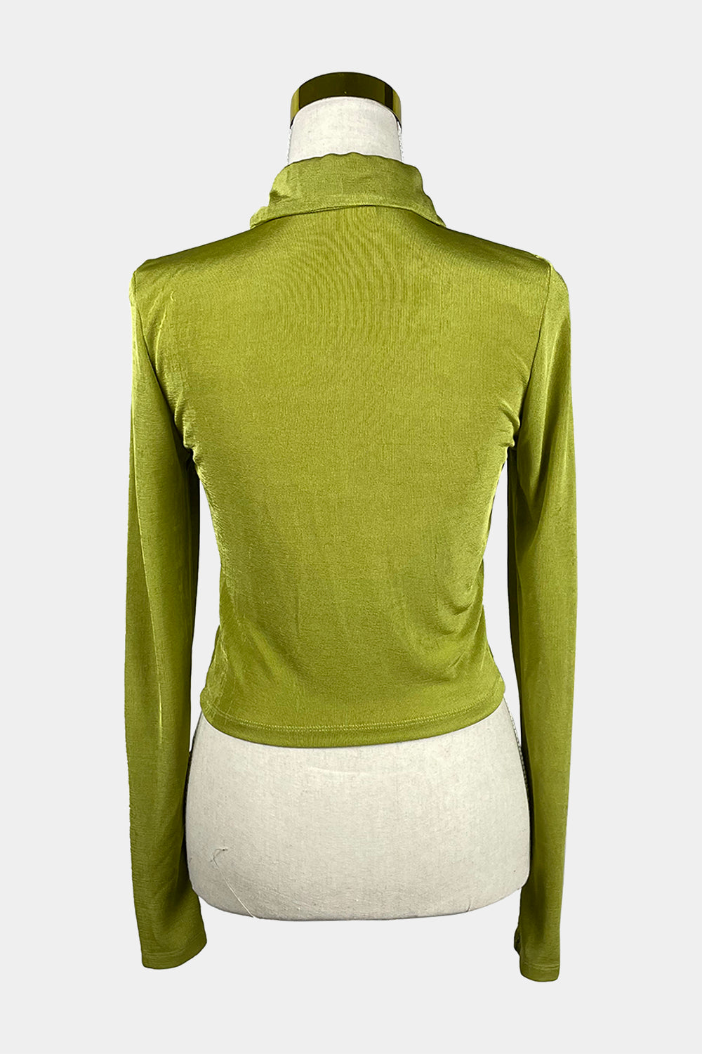 GLASSONS Green Ruched Shirt