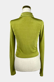 GLASSONS Green Ruched Shirt