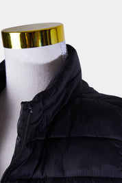 Suzanne Grey Black Light Puffer Vest