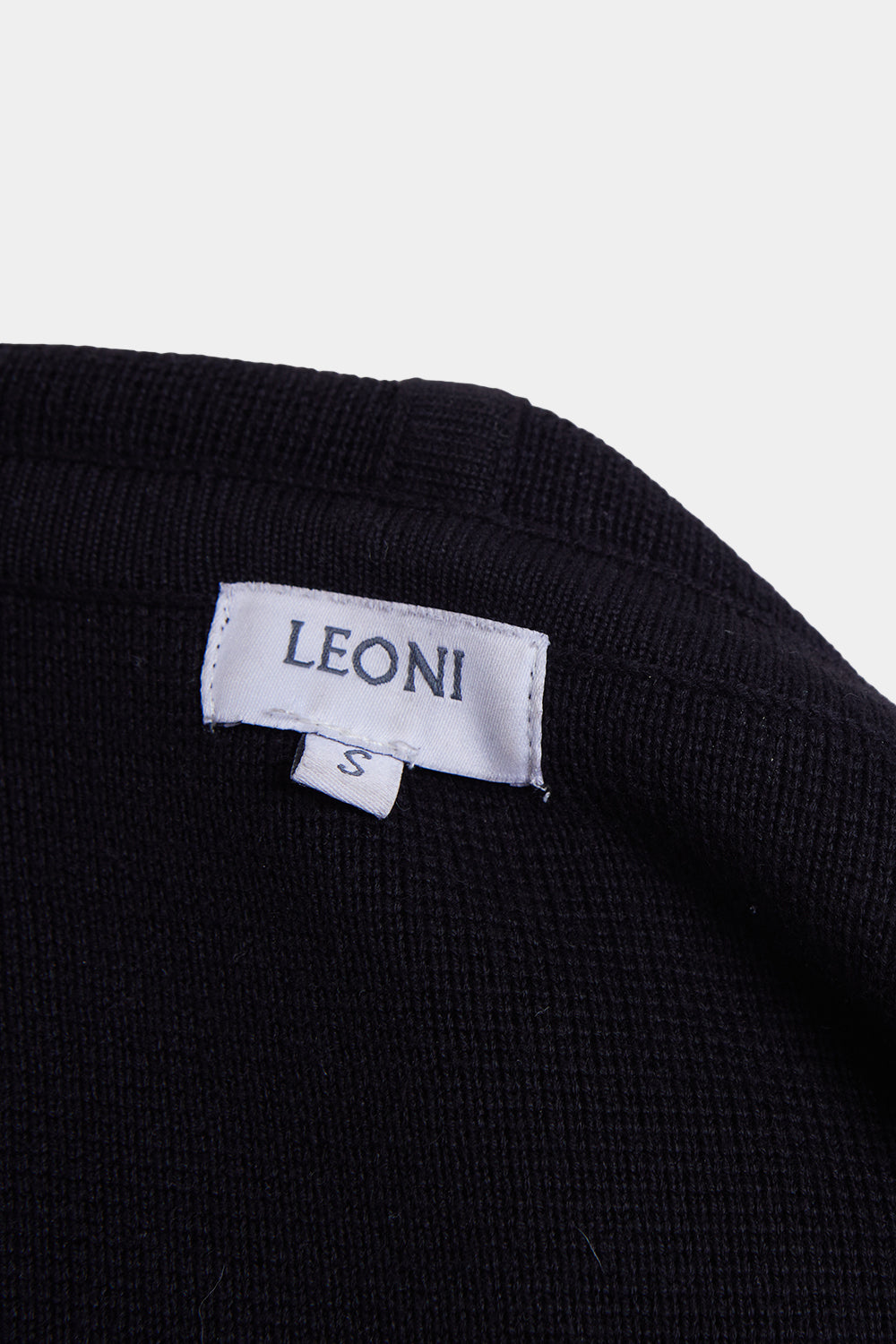 LEONI Black Hooded Long Cardigan