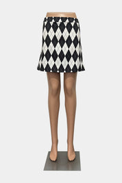 Sugar Thriilz Black & White Mini Skirt